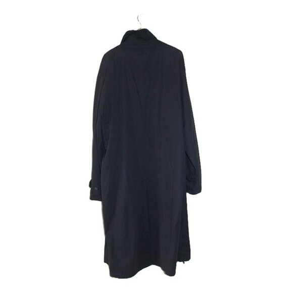 Vintage Oversized Navy Trench Coat - Unisex Design, Men's size 52 (2X-3X) - Picture 4 of 8
